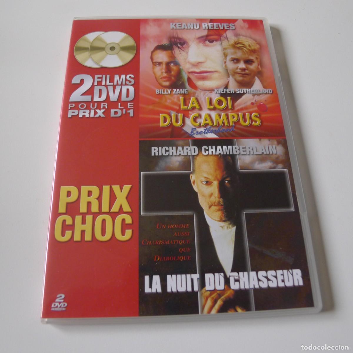Cinema: 2DVD LA LOI DU CAMPUS / LA NUIT DU CHASSEUR solo frances , ingles