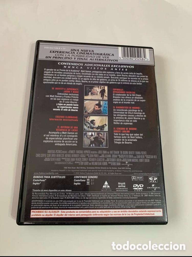 Cine: DVD El caso Bourne - Foto 3