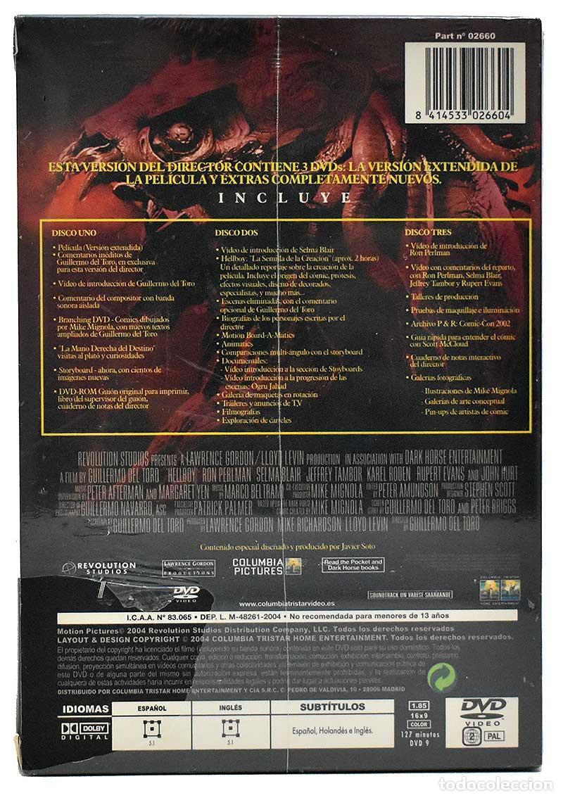 Cine: Hellboy. Versi&oacute;n del Director. Versi&oacute;n Extendida. 3 x DVD (precintado) - Foto 2