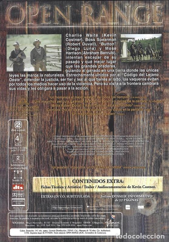Cine: OPEN RANGE KEVIN COSTNER (PRECINTADO) - Foto 2