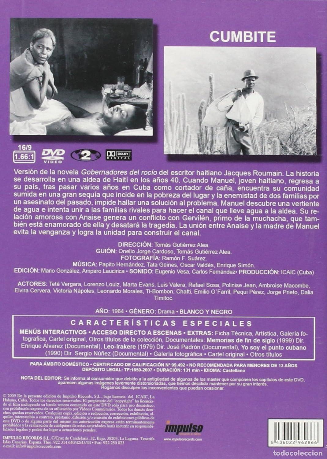 Cine: CUMBITE DVD - NUEVO - Foto 2