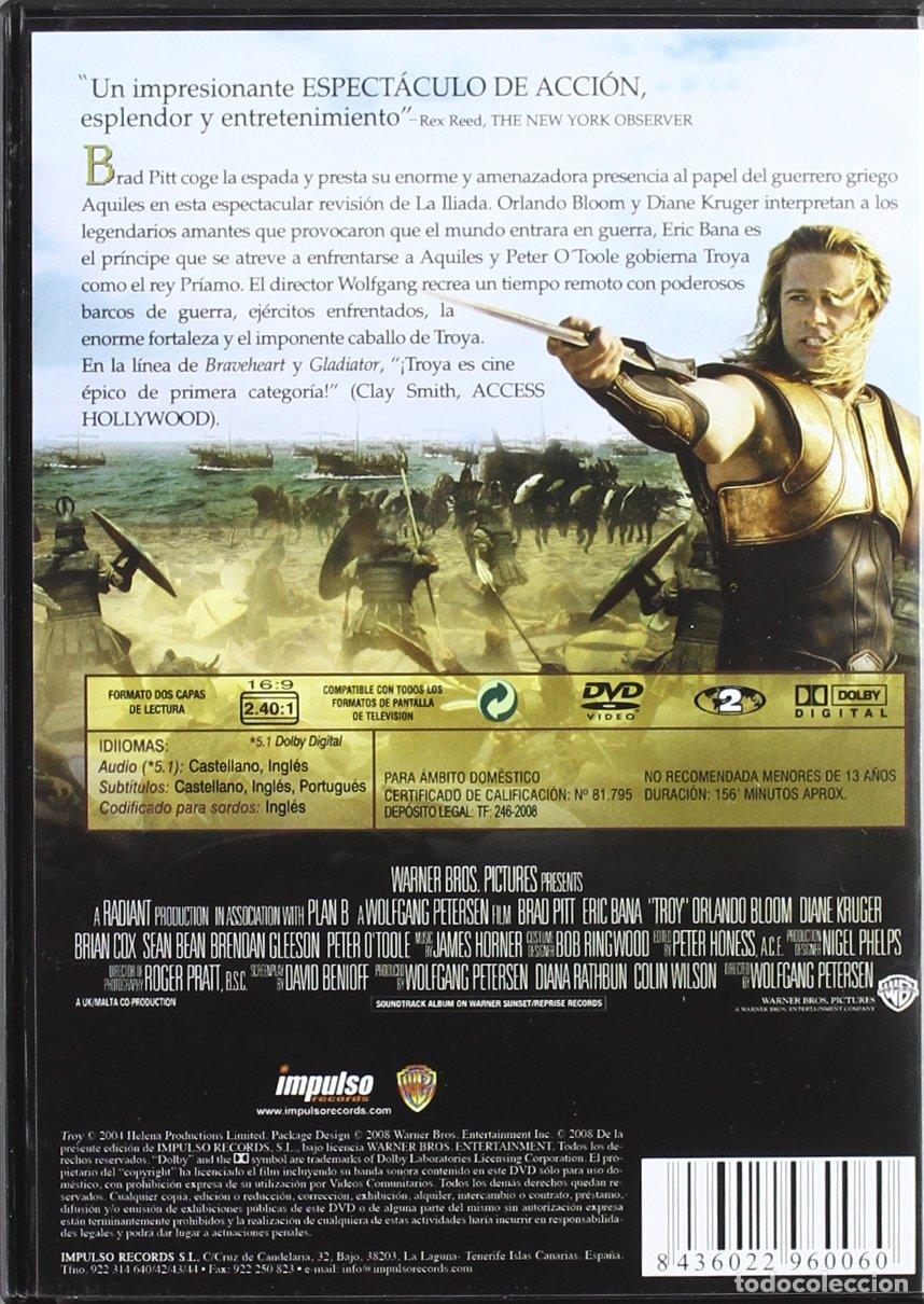 Cine: TROYA DVD - NUEVO - Foto 2