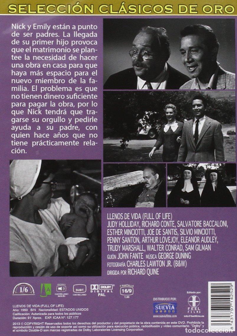 Cine: LLENOS DE VIDA DVD - NUEVO - Foto 2