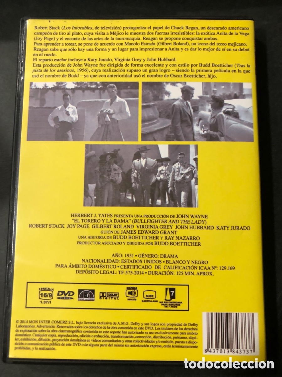 Cine: Dvd el torero y la dama robert stack - Foto 2