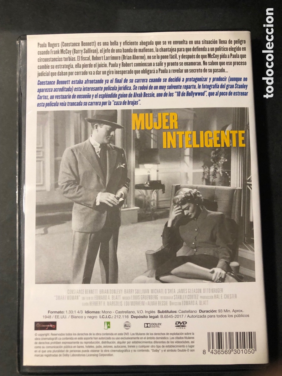 Cine: Dvd mujer inteligente constance bennett - Foto 2