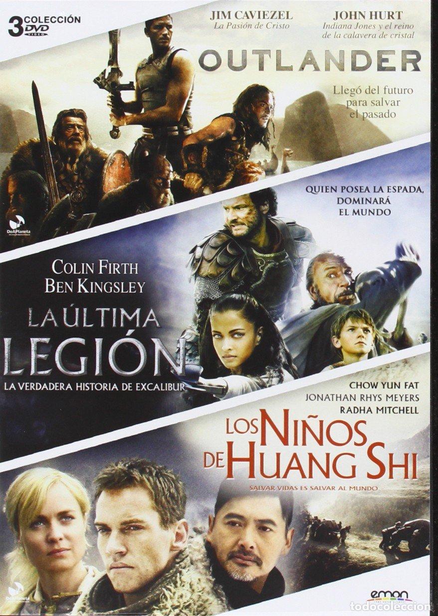 Cine: PACK OUTLANDER + LA ULTIMA LEGION + LOS NI&Ntilde;OS DE HUANG SHI 3 DVD - NUEVO