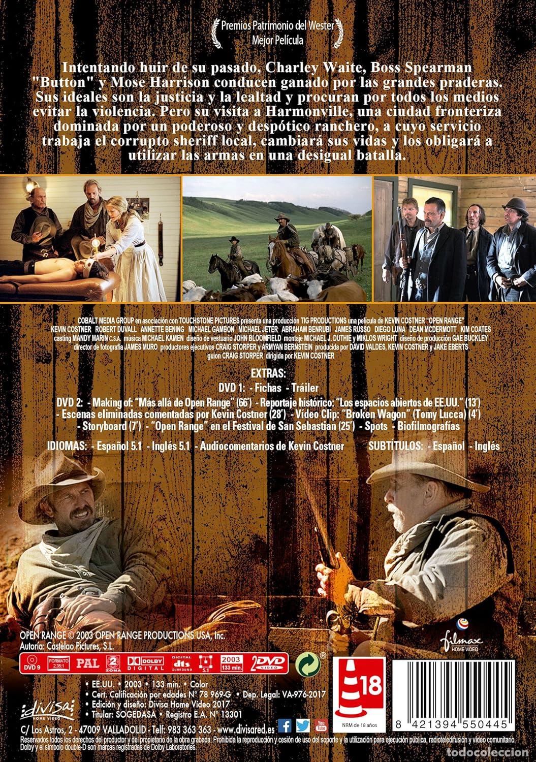 Cine: OPEN RANGE 2 DVD - Foto 2