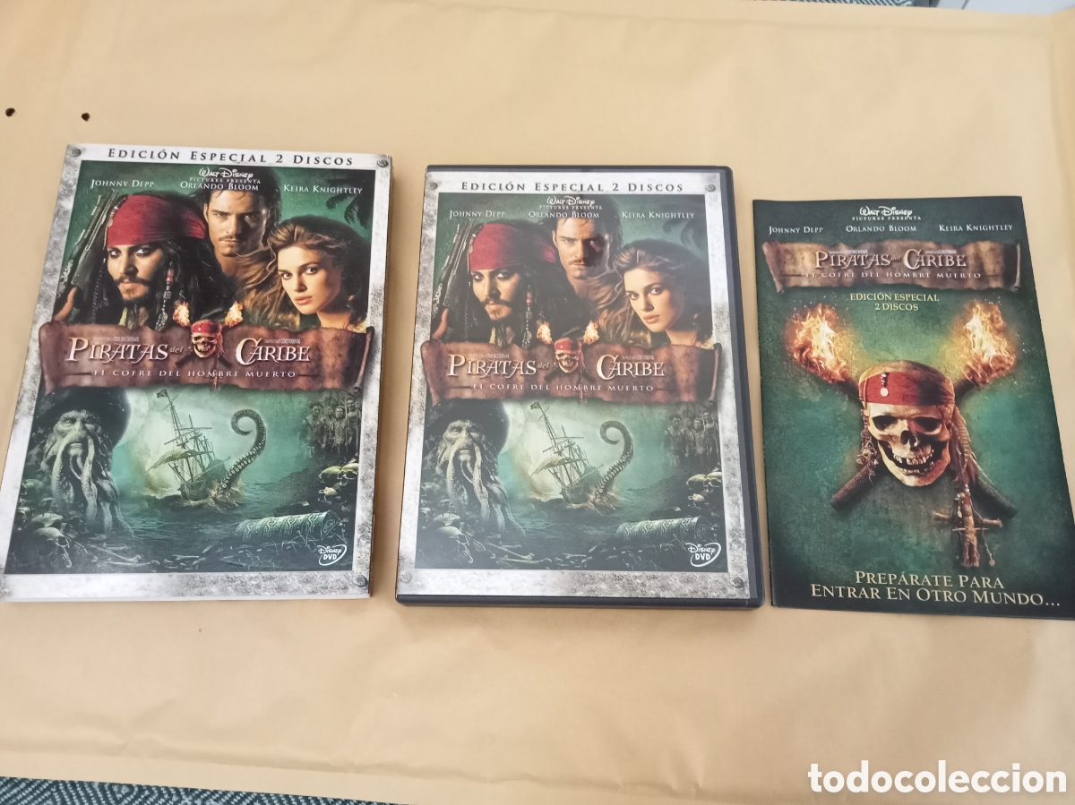 Cine: Dvd. Piratas del Caribe. El cofre del hombre muerto. Edici&oacute;n Especial 2 DVDs.