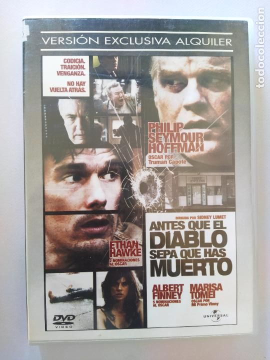 Cine: DVD ANTES QUE EL DIABLO SEPA QUE HAS MUERTO - EDICION DE ALQUILER (5L)