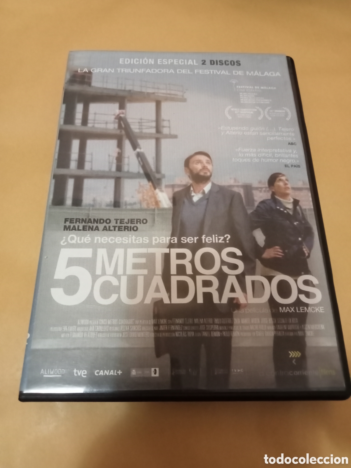 Cine: Dvd. 5 metros cuadrados. Con Fernando Tejero y Mar&iacute;a Alterio. Copia para la Academia de Cine.