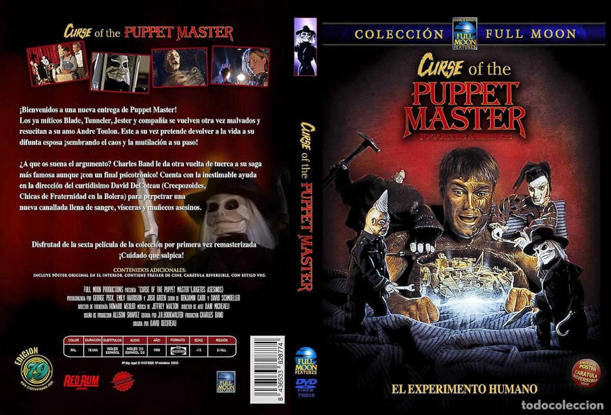 Cine: CURSE OF THE PUPPET MASTER DVD - NUEVO