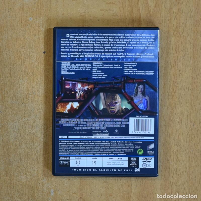 Cine: RESIDENT EVIL 2 APOCALIPSIS - DVD - Foto 2