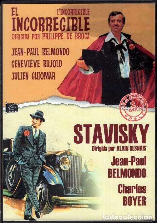 Cine: EL INCORREGIBLE + STAVISKY DVD- 2 PERSONALES A LA MEDIDA DEL POLIFACETICO J.P.BELMONDO