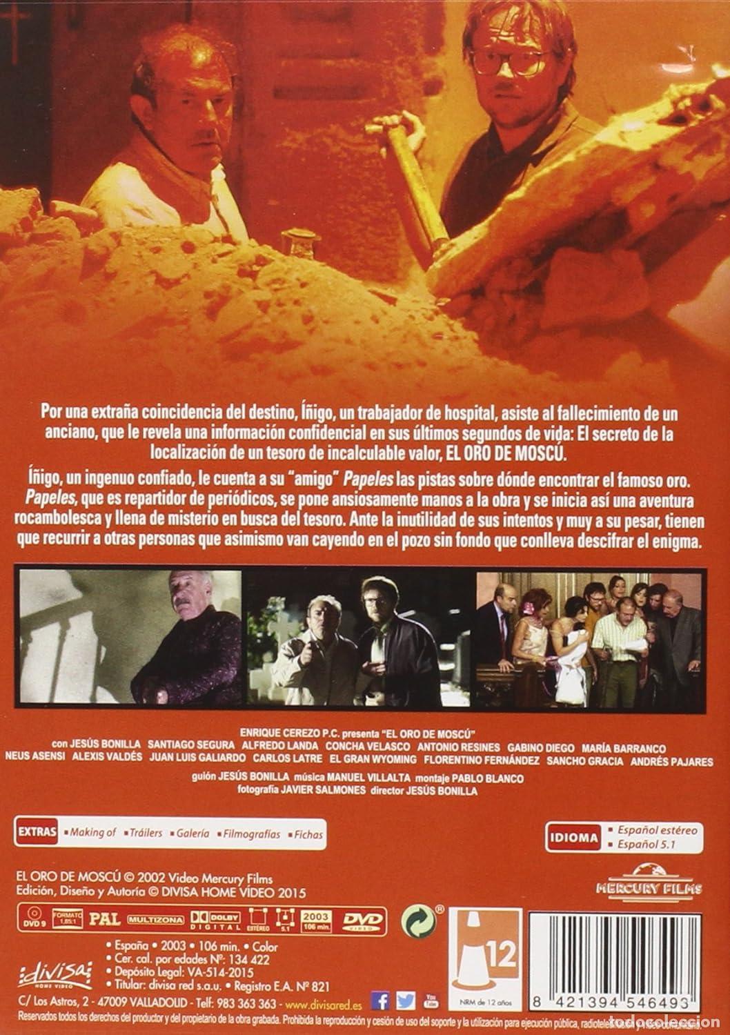 Cine: EL ORO DE MOSCU DVD - NUEVO - Foto 2