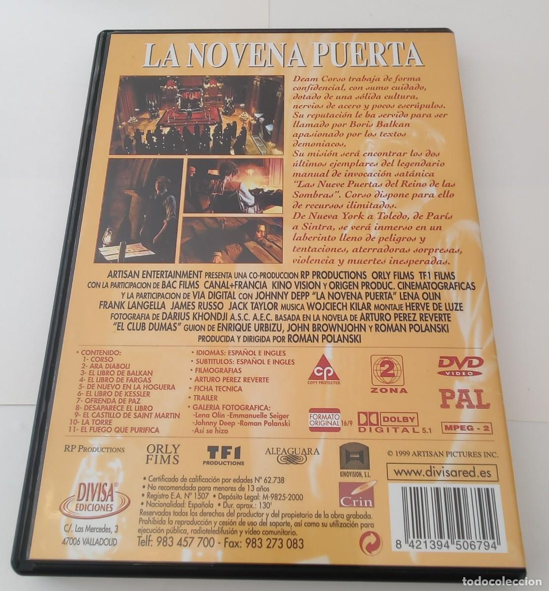 Cine: DVD La Novena Puerta - Foto 4