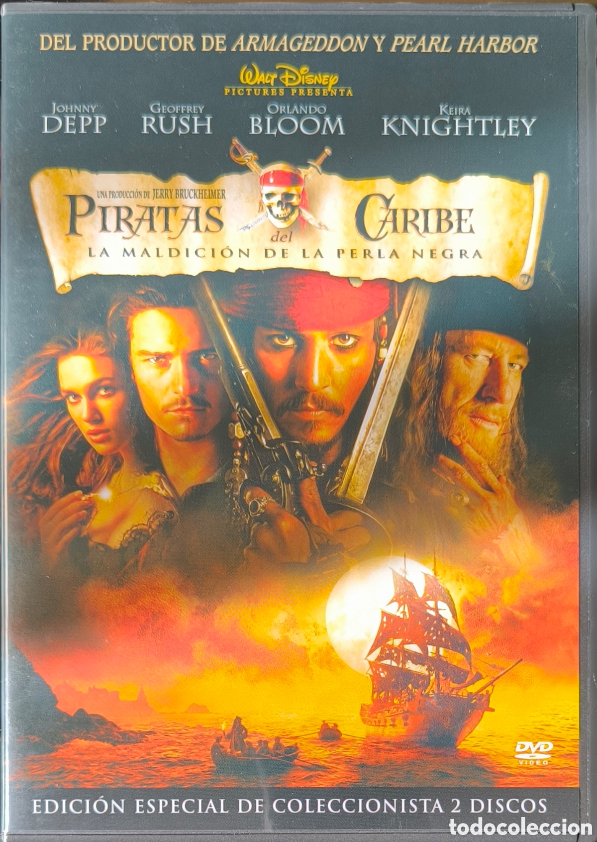 Cine: DVD. PIRATAS DEL CARIBE. LA MALDICI&Oacute;N DE LA PERLA NEGRA