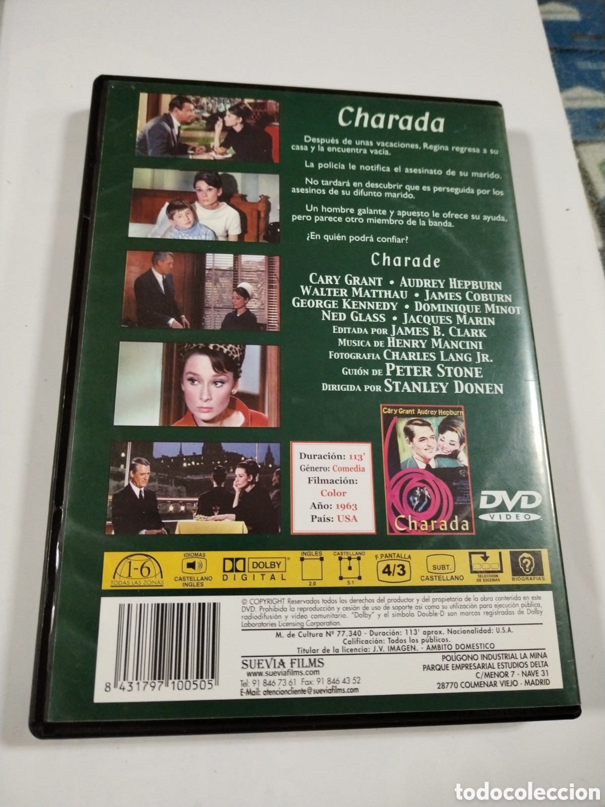 Cine: Charada. Gary Grant. DVD - Foto 2
