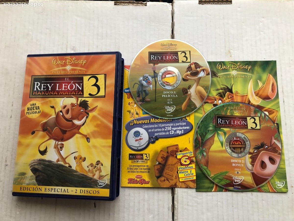 Cine: EL REY LEON 3 HAKUNA MATATA WALT DISNEY EDICION ESPECIAL 2 DISCOS - PELICULA DVD KREATEN