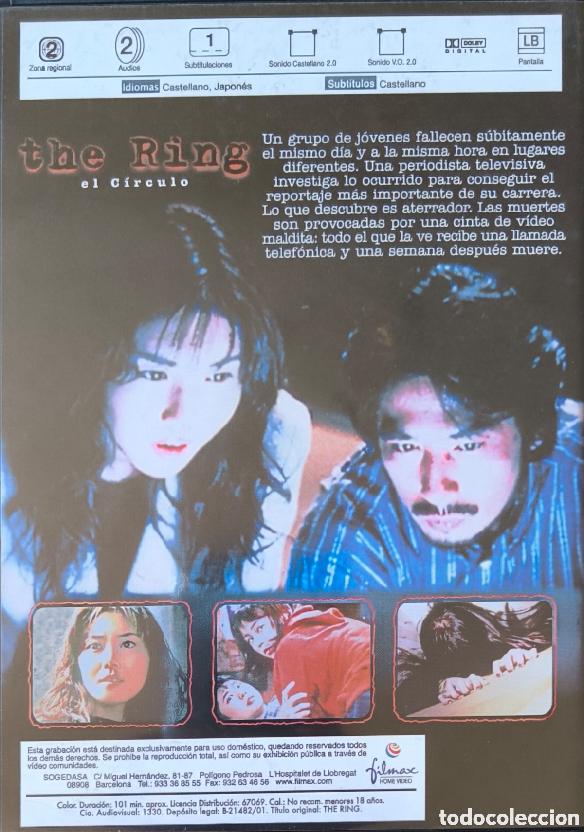 Cine: DVD THE RING. EL C&Iacute;RCULO - Foto 3