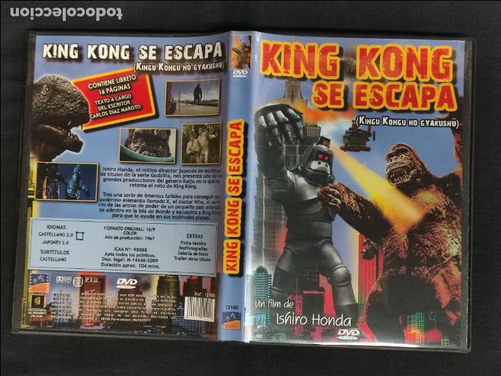 Cine: PELICULA DVD - KING KONG SE ESCAPA - LEER INTERIOR -