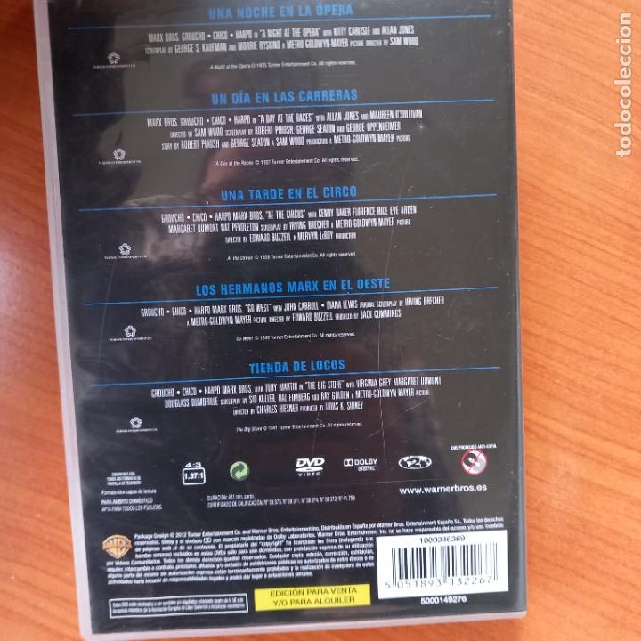Cine: PACK x5 DVD HERMANOS MARX SELECTION. - Foto 2