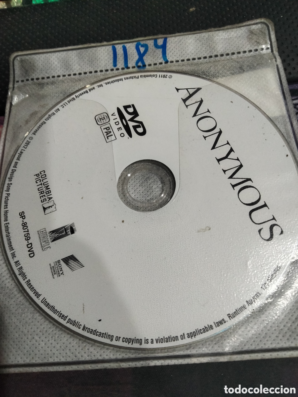 Cine: Anonymous dvd 1184 (disco solo) - Foto 1