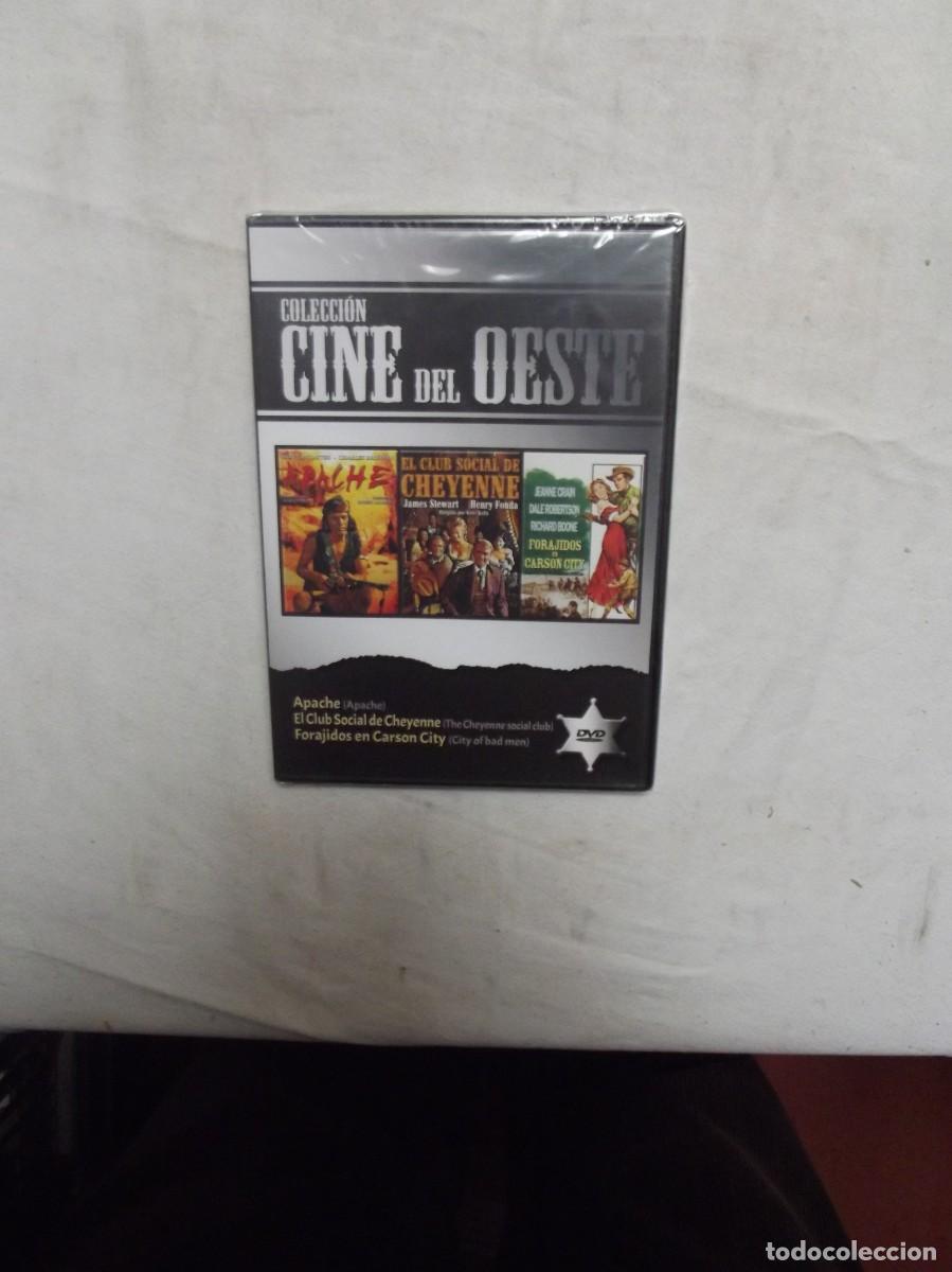 Cinema: DVD APACHE , EL CLUB SOCIAL DE CHEYENNE , FORAJIDOS EN CARSON CITY ( CAJA FINA PRECINTADO )