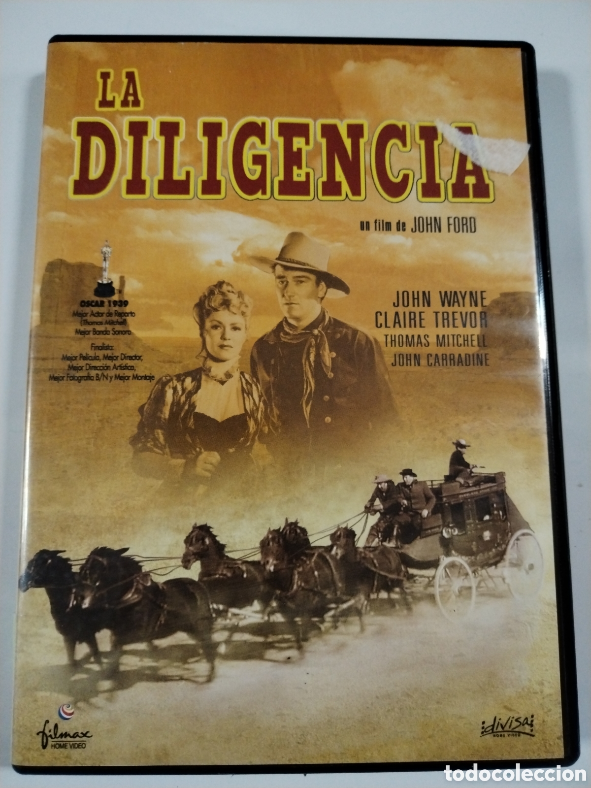 Cine: LA DILIGENCIA. JOHN WAYNE. DVD - Foto 1