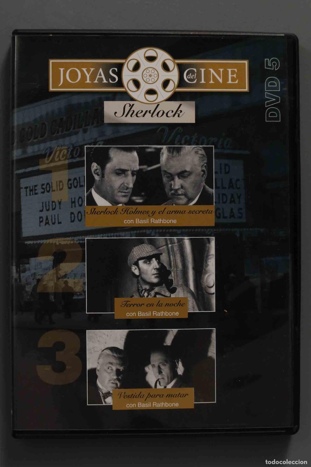 Kino: DVD. SHERLOCK HOLMES Y EL ARMA SECRETA. TERROR EN LA NOCHE. VESTIDA PARA MATAR. PRECINTADO