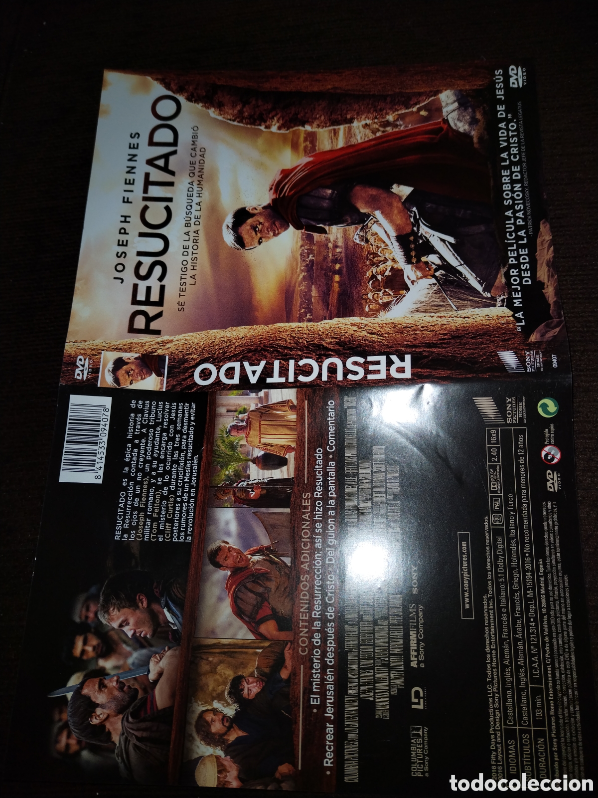 Cine: Resucitado. Caratula original.