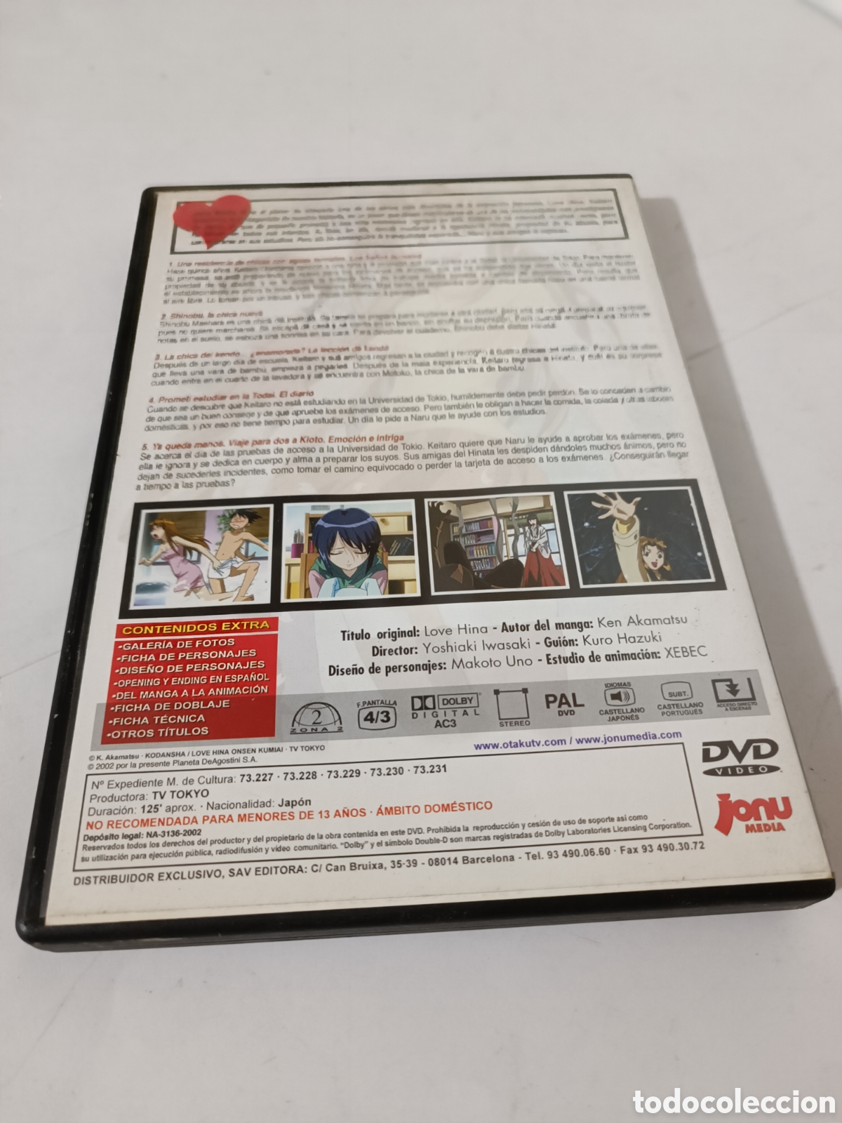 manga dvd love hina , capítulos de 1al 5 - Compra venta en todocoleccion