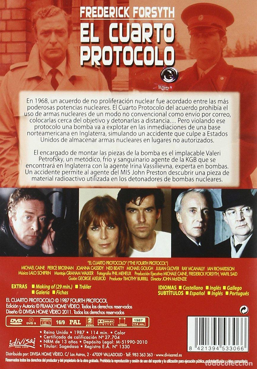 Cine: EL CUARTO PROTOCOLO DVD - NUEVO - Foto 2