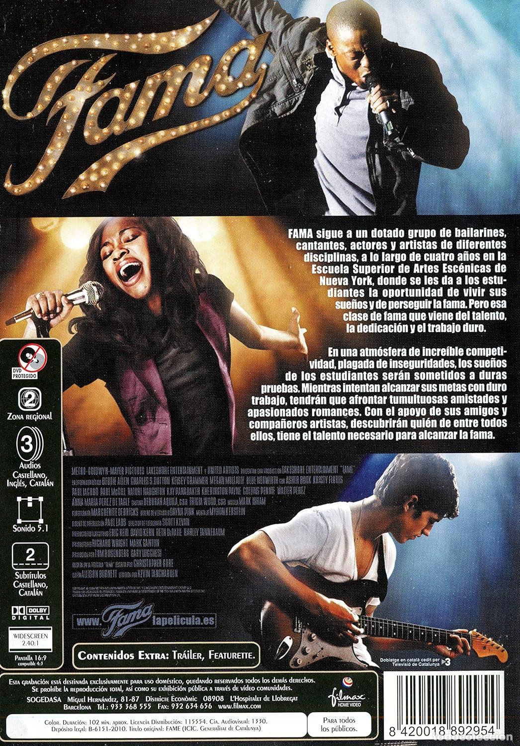 Cine: FAMA DVD - NUEVO - Foto 2