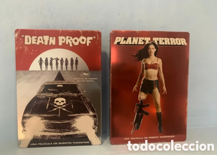 Cine: Death Proof y Planet Terror Ediciones Met&aacute;licas Death Proof DVD Planet Terror DVD Steelbook