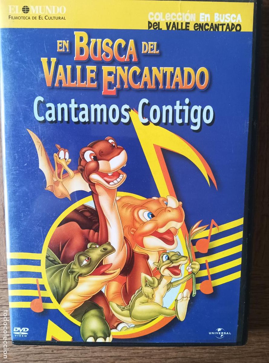 Cinema: EN BUSCA DEL VALLE ENCANTADO, CANTAMOS CONTIGO. DVD ANIMACION DINOSAURIOS SPIELBERG