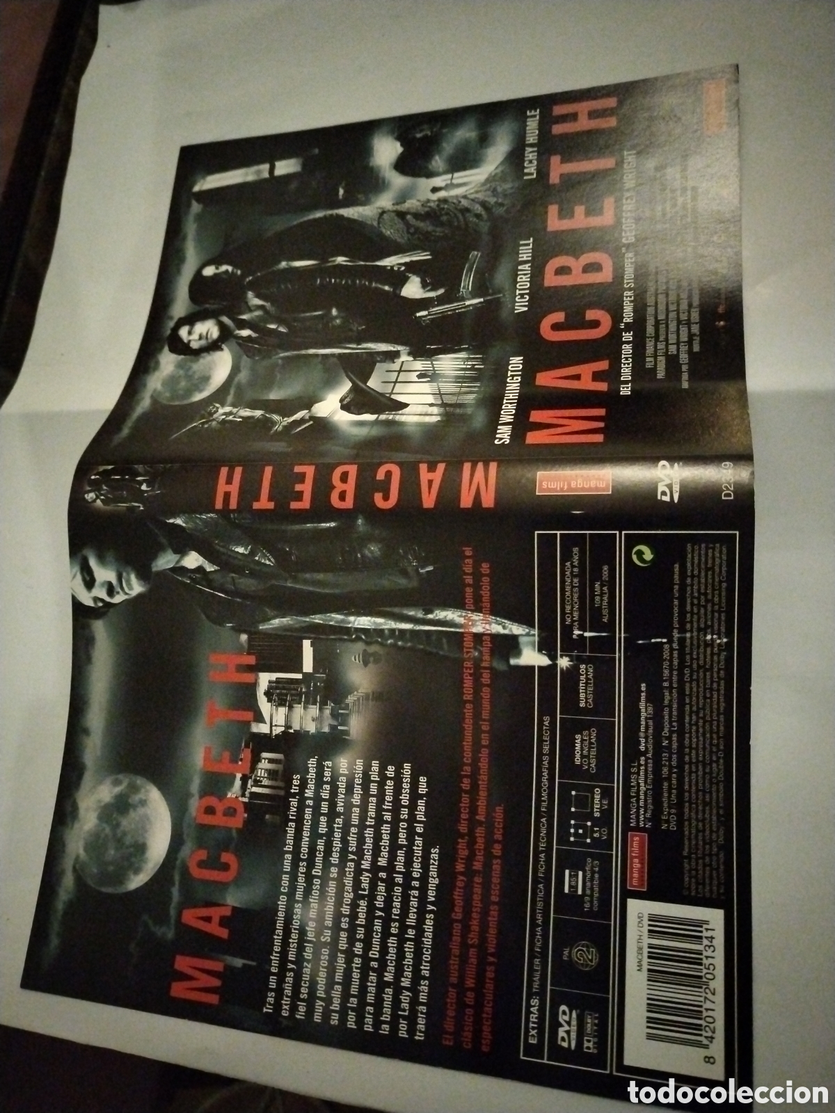 Cine: MACBETH. Caratula original - Foto 1