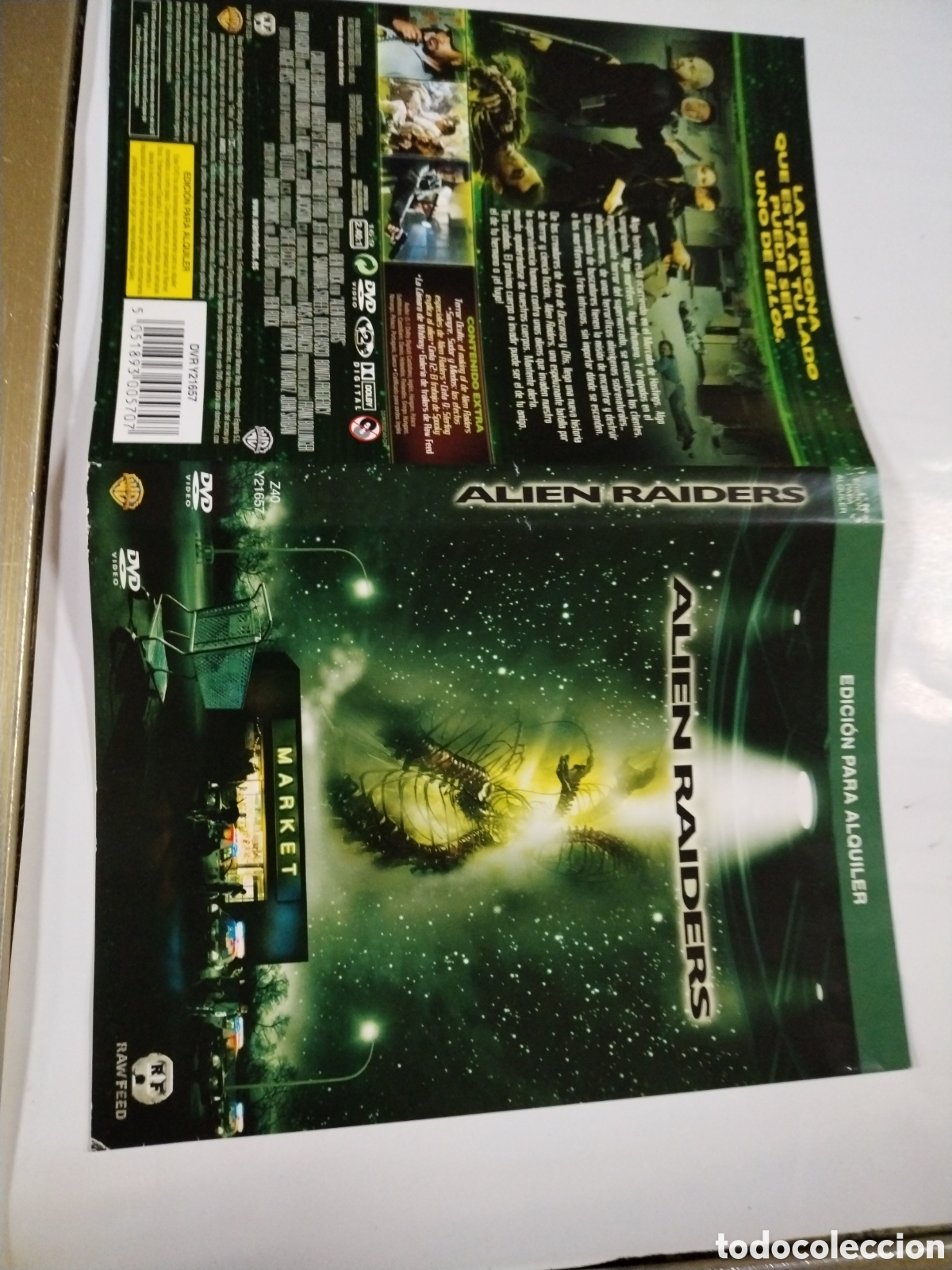 Cine: Alien Raider. Caratula original
