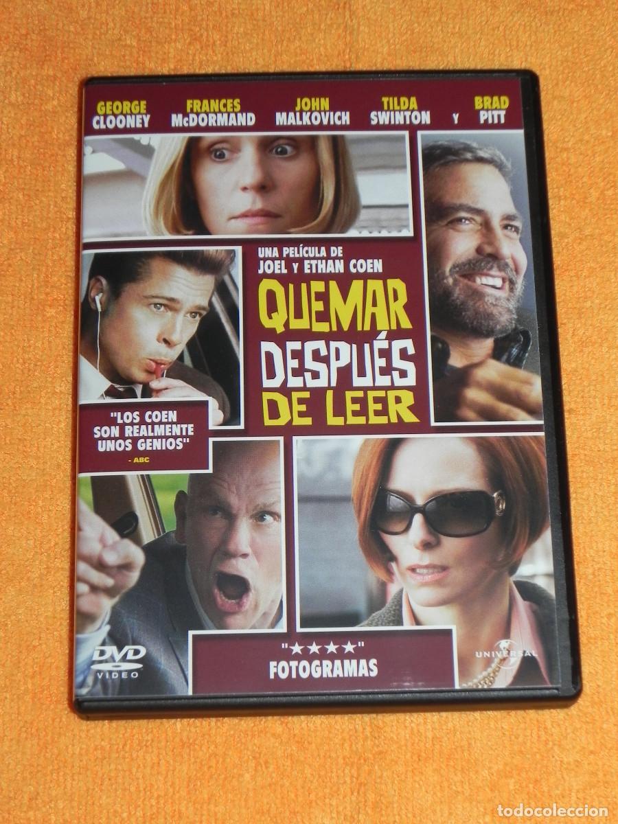Cine: Pel&iacute;cula DVD (Quemar Despu&egrave;s de Leer), (Ver mas fotos).