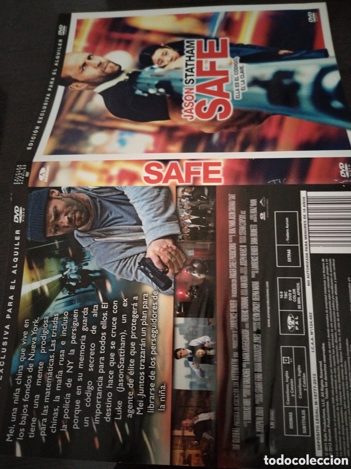 Cine: Safe. Caratula original - Foto 1