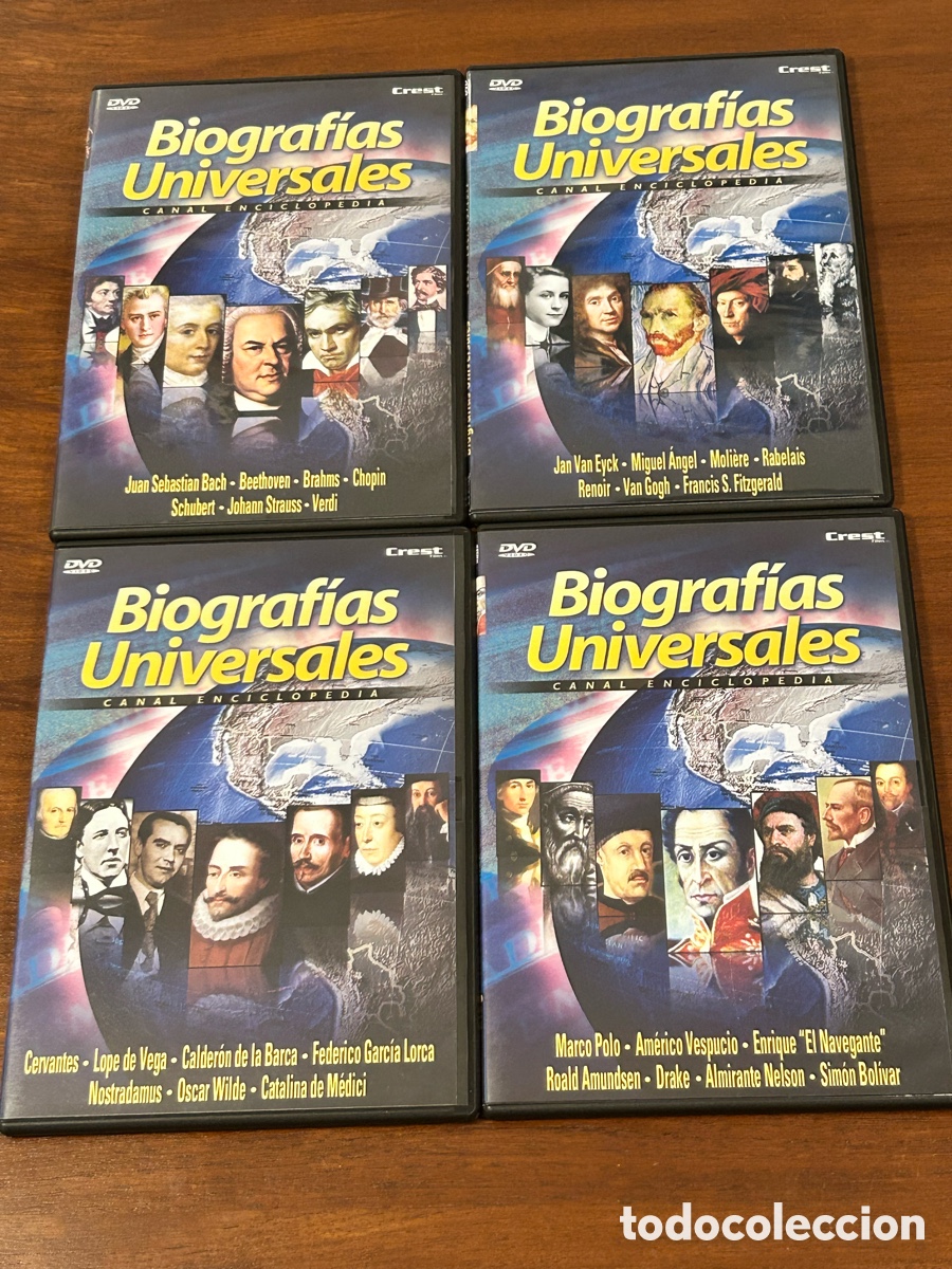 Cin&eacute;ma: 4 DVDs. BIOGRAF&Iacute;AS UNIVERSALES. DVD