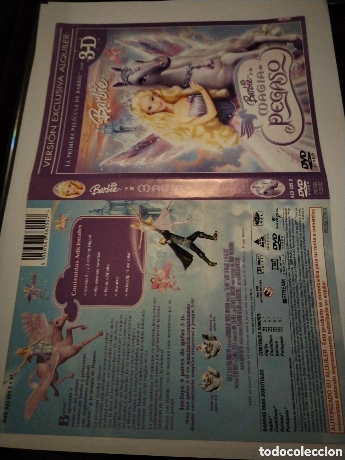 Cine: Barbie y la Magia de Pegaso. Caratula original