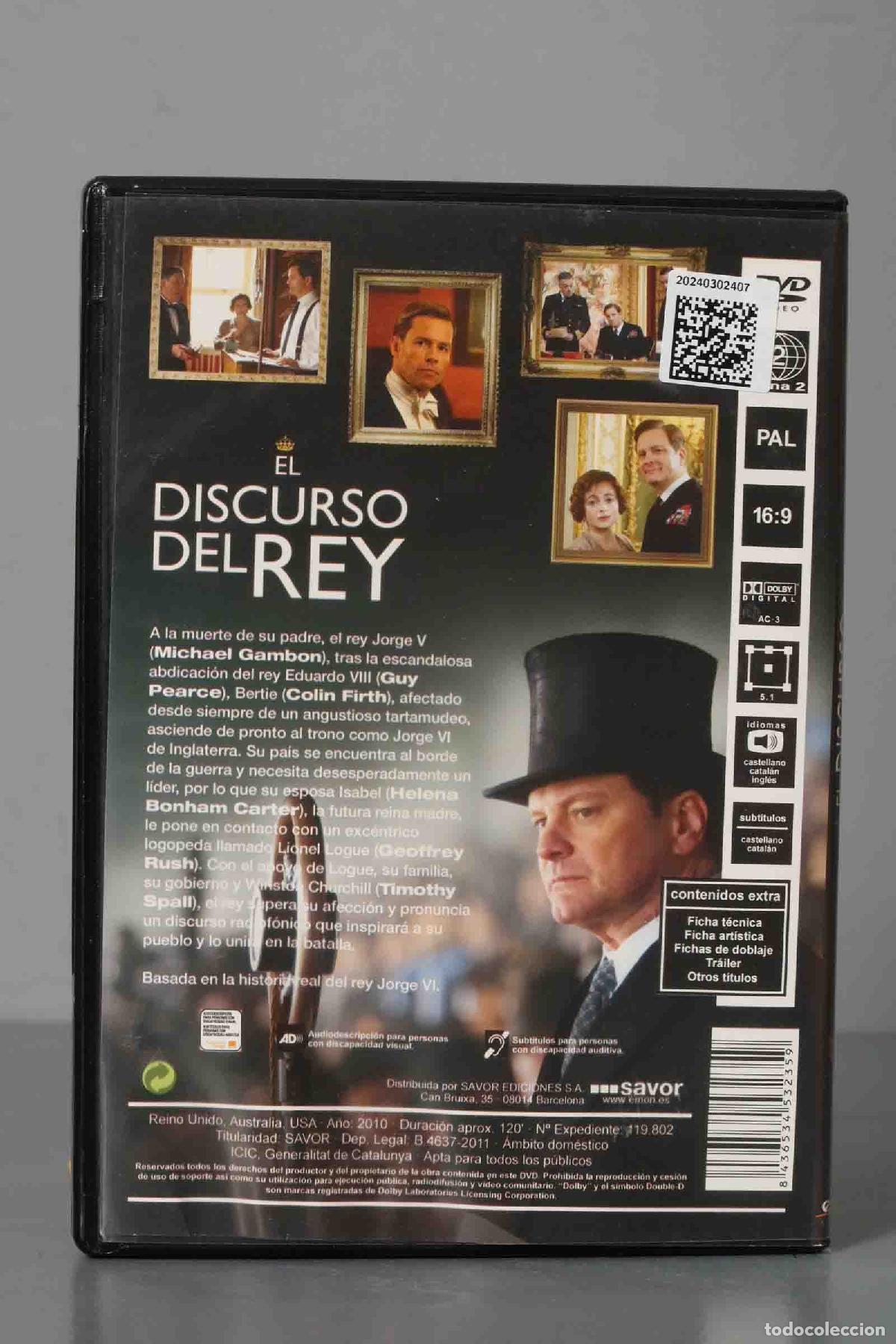 Cine: DVD. EL DISCURSO DEL REY - Foto 2