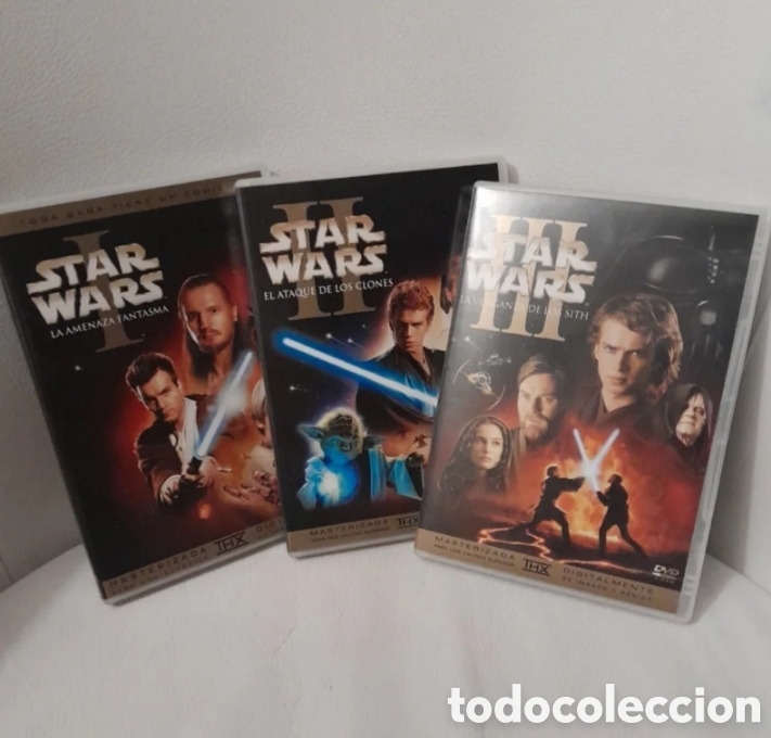 Cine: Star Wars Trilog&iacute;a Star Wars La Amenaza Fantasma, el ataque de los clones, la venganza de los sith