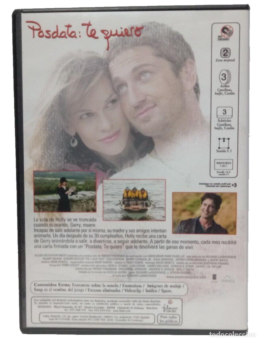 Cine: POSDATA: TE QUIERO DVD - Foto 2