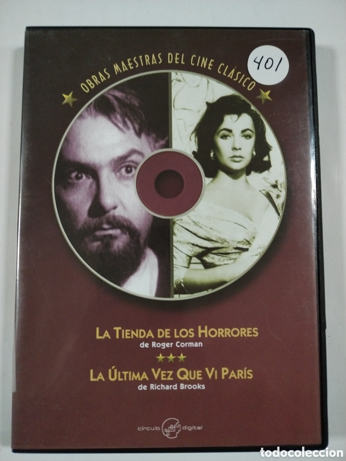 Cine: OBRAS MAESTRAS DEL CINE CLASICO 24 / LA TIENDA DE LOS HORRORES. LA ULTIMA VEZ QUE VI PARIS DVD. MU