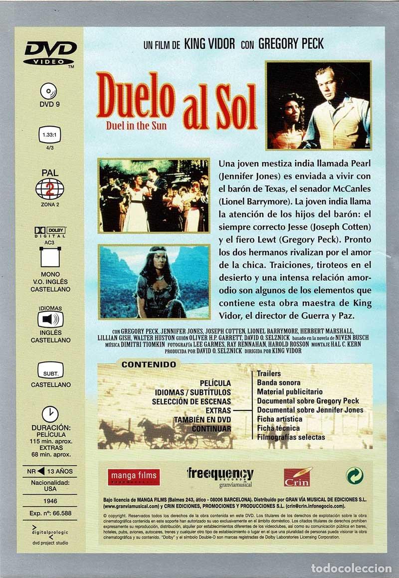 Cine: Duelo al sol. DVD - Foto 2