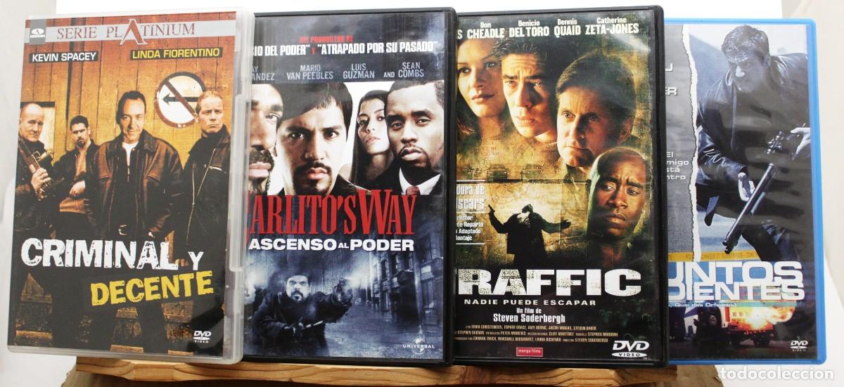 Cine: 4 DVD. TRAFFIC. CARLITO&acute;S WAY. ASUNTOS PENDIENTES. CRIMINAL Y DECENTE.