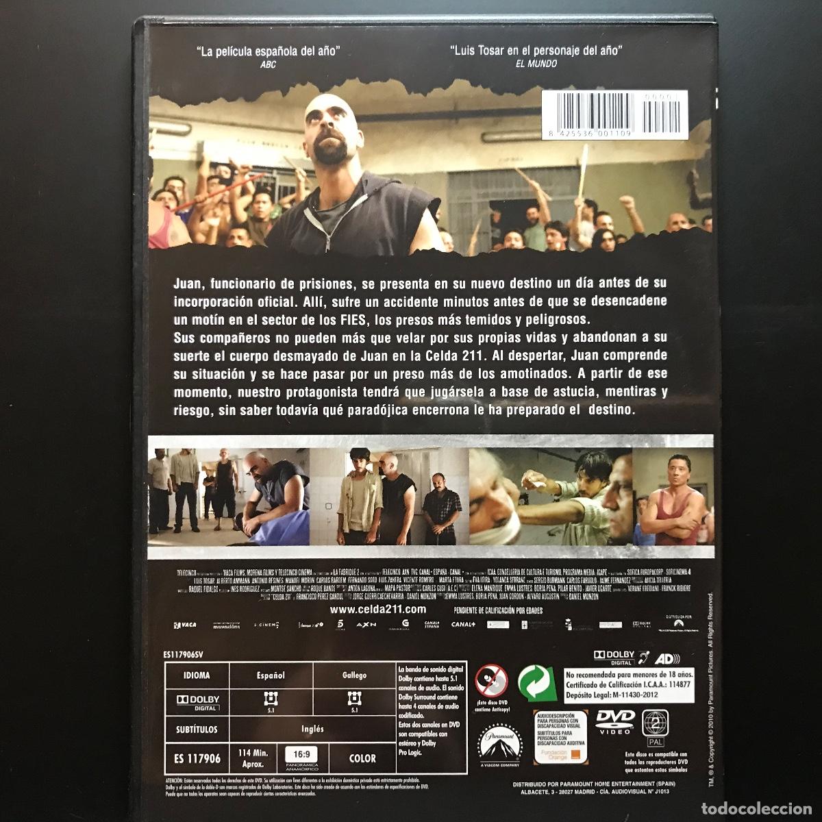 Cine: Daniel Monz&oacute;n ● Celda 211 ● [DVD] slim - Foto 2