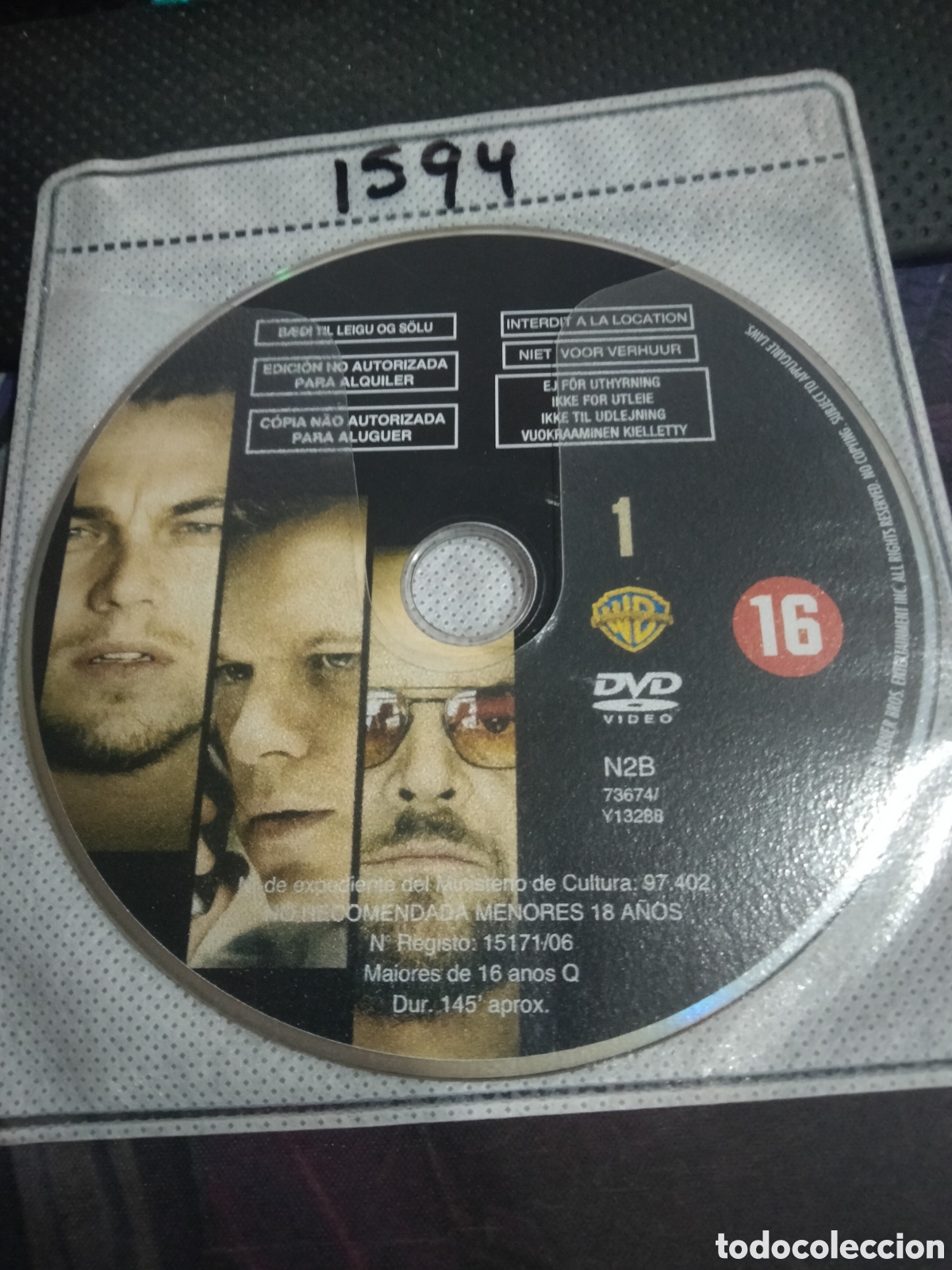 Cinema: Infiltrados dvd (disco solo) -1594