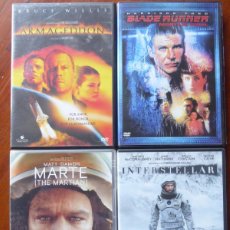 Cine: DVD-2. INTERSTELLAR-MARTE(THE MARTIAN)-ARMAGEDDON-BLADE RUNNER(MONTAJE FINAL). COLECCIÓN 4 DVDS.